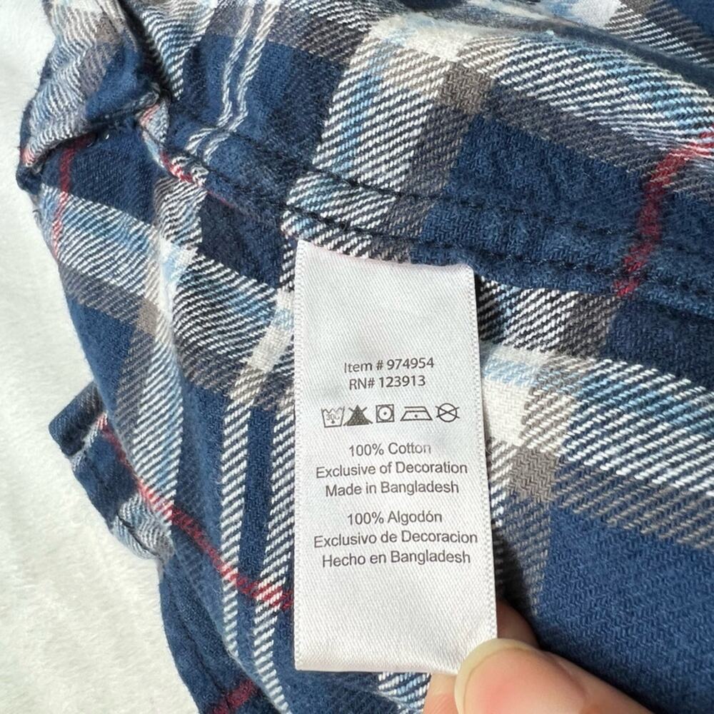 JACHS Shacket Mens XL Blue Plaid Long Sleeve - Picture 5 of 9